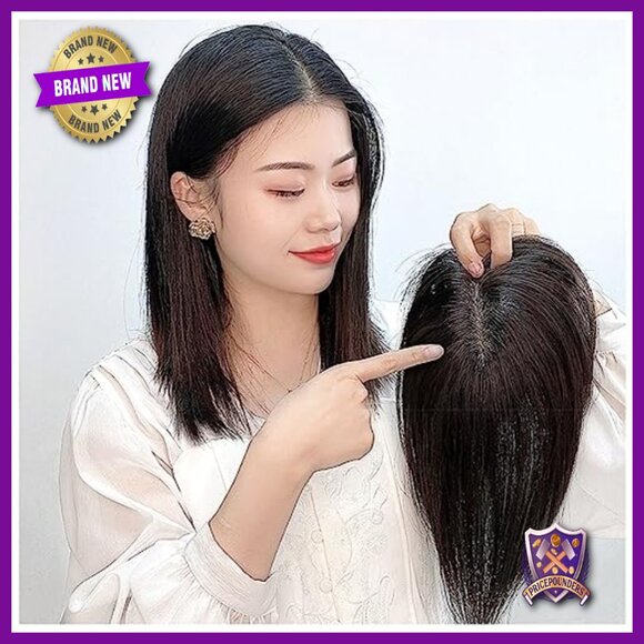 Silk Base Human Hair Topper Clip-in Wiglet for Hair Loss Women